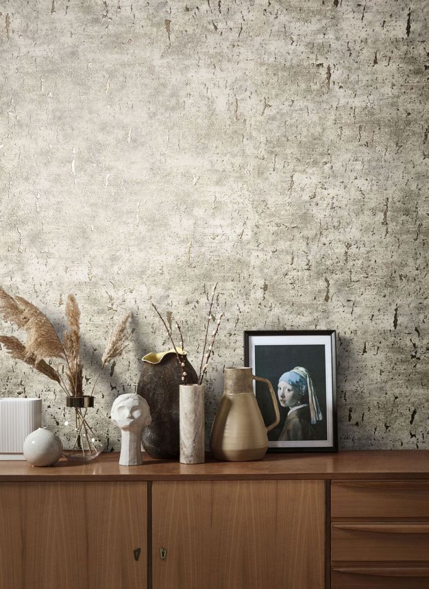 Luxury grey-beige concrete imitation wallpaper 33254, Natural Opulence, Marburg