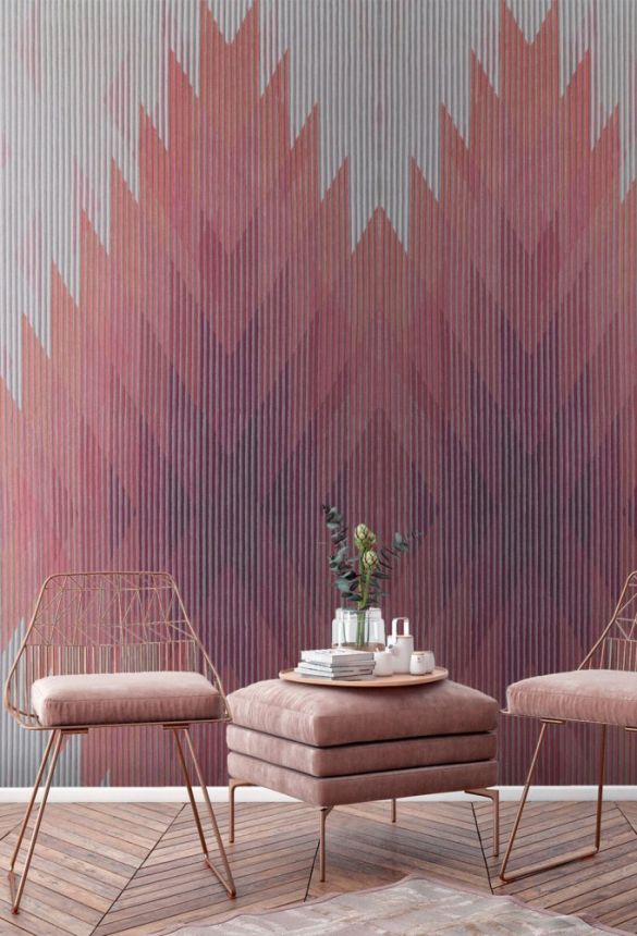 Luxury non-woven mural wallpaper with a geometric pattern OND22110, 300 x 300 cm, Ocelot, Onirique, Decoprint