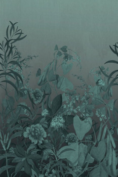 Luxury non-woven mural wallpaper with a plant pattern OND22100, 200 x 300 cm, Cinder, Onirique, Decoprint