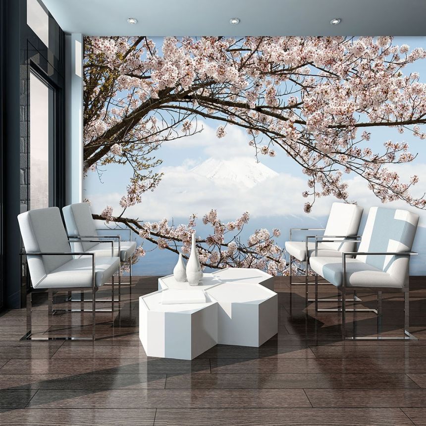 Non-woven photo mural wallpaper Blossoming tree 22117, 368 x 280 cm, Photomurals, Vavex