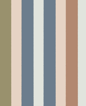 Children's wallpaper with colorful stripes 323053, Explore, Eijffinger