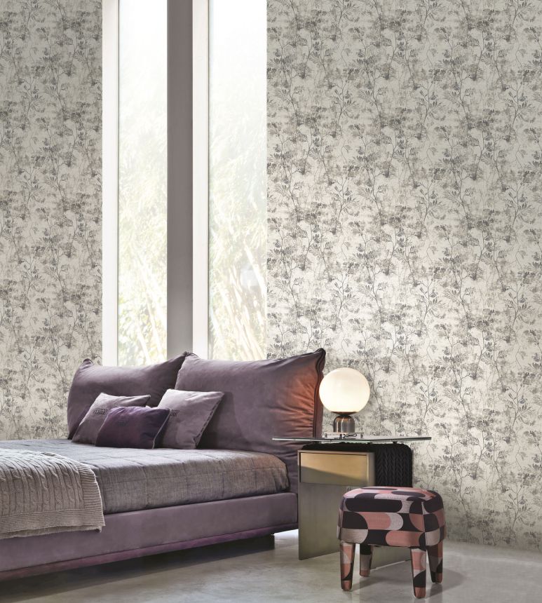 Luxury brown-silver non-woven wallpaper, GF62002, Gianfranco Ferre´Home N.3, Emiliana Parati