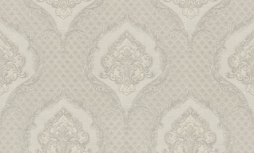 Luxury silver-cream baroque wallpaper, GF62038, Gianfranco Ferre´Home N.3, Emiliana Parati