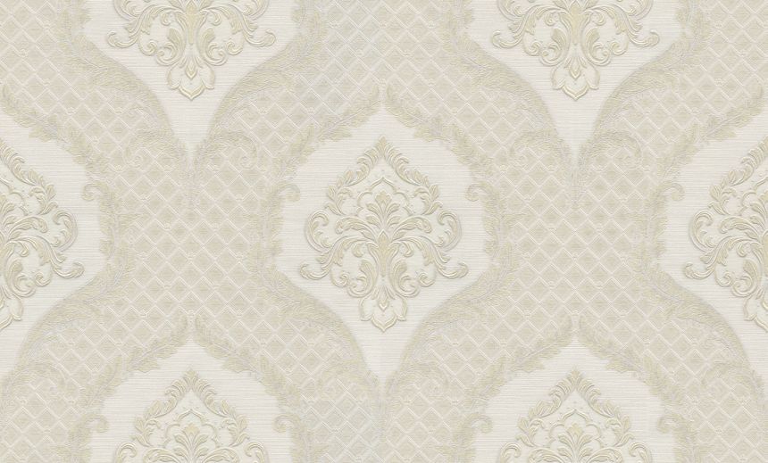 Luxury white-gold baroque wallpaper, GF62044, Gianfranco Ferre´Home N.3, Emiliana Parati
