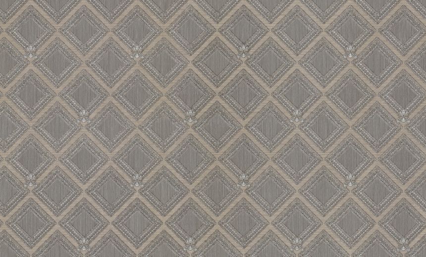 Luxury silver-bronze geometric non-woven wallpaper, GF62066, Gianfranco Ferre´Home N.3, Emiliana Parati