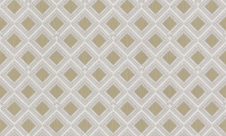 Luxury gold-cream geometric non-woven wallpaper, GF62068, Gianfranco Ferre´Home N.3, Emiliana Parati