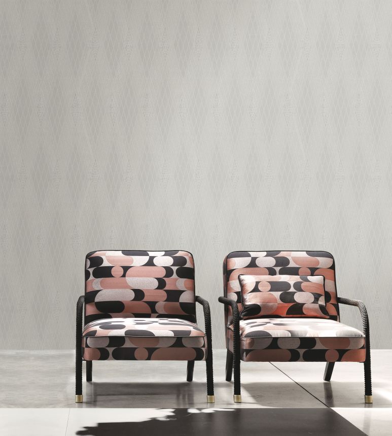 Luxury cream geometric non-woven wallpaper, GF62083, Gianfranco Ferre´Home N.3, Emiliana Parati