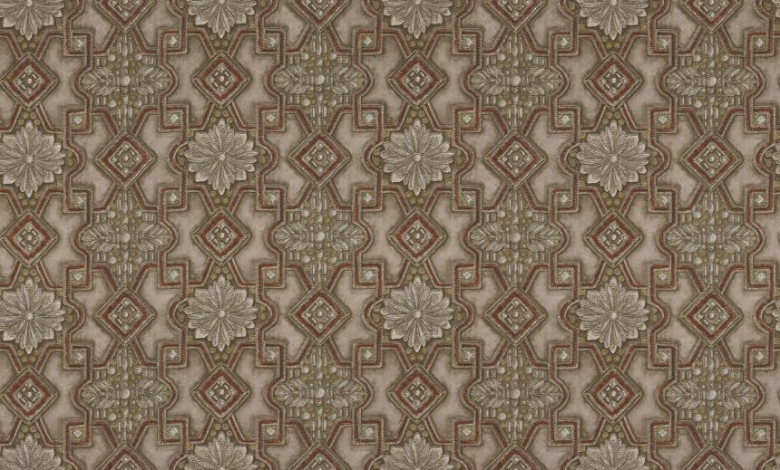 Luxury silver-wine non-woven wallpaper with ornaments, 86008, Valentin Yudashkin 5, Emiliana Parati