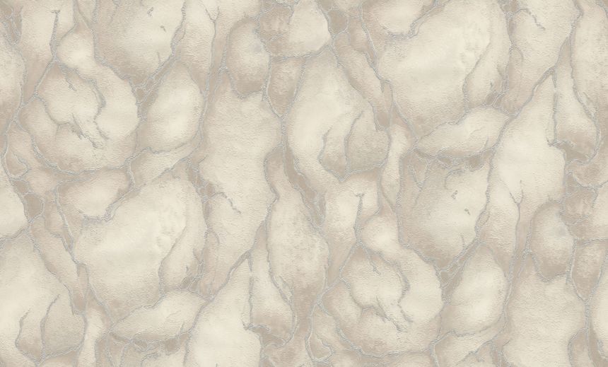 Luxury beige-silver non-woven wallpaper, stone imitation, 86030, Valentin Yudashkin 5, Emiliana Parati