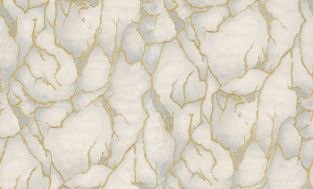 Luxury grey-gold non-woven wallpaper, stone imitation, 86033, Valentin Yudashkin 5, Emiliana Parati
