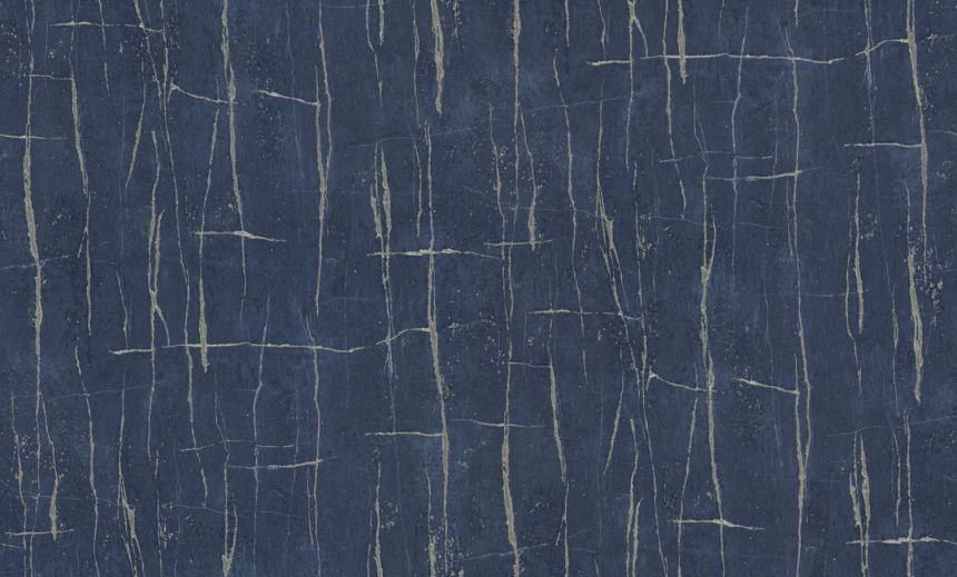 Luxury blue-gold wallpaper, imitation of cracked plaster, 86048, Valentin Yudashkin 5, Emiliana Parati