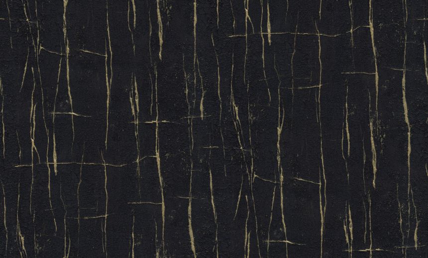 Luxury black wallpaper, imitation of cracked plaster, 86051, Valentin Yudashkin 5, Emiliana Parati
