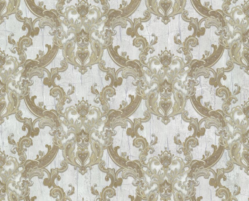 Luxury silver-gold non-woven wallpaper, baroque ornaments, 86062, Valentin Yudashkin 5, Emiliana Parati