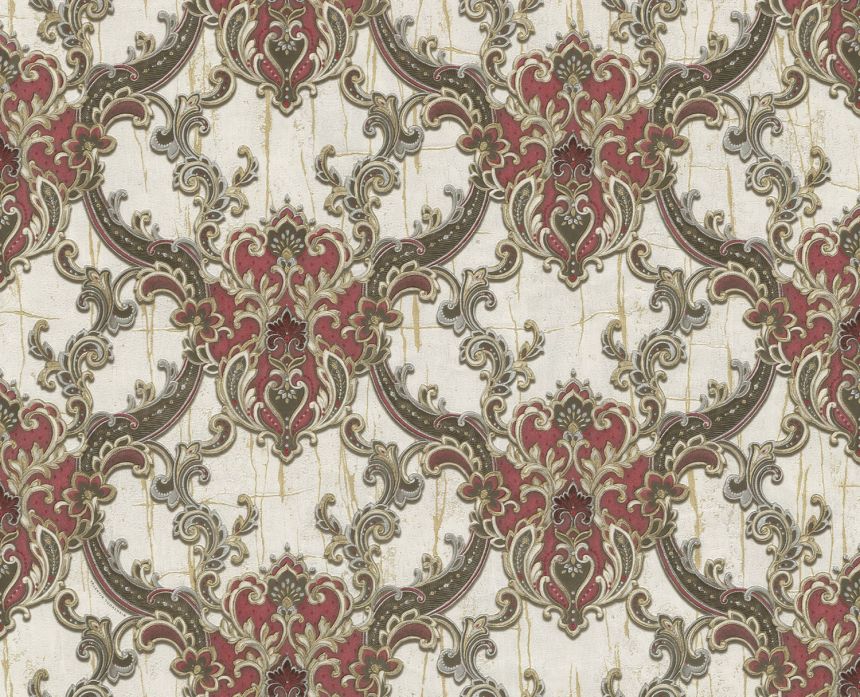 Luxury white-wine non-woven wallpaper, baroque ornaments, 86063, Valentin Yudashkin 5, Emiliana Parati