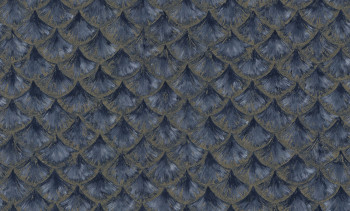 Luxury blue-gold wallpaper with geometric pattern, 86096, Valentin Yudashkin 5, Emiliana Parati