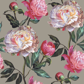 Luxury non-woven wallpaper EE22537, Flowers, Essentials, Decoprint