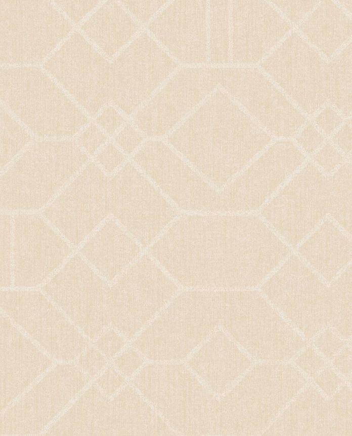 Cream wallpaper with a geometric pattern, 324010, Embrace, Eijffinger