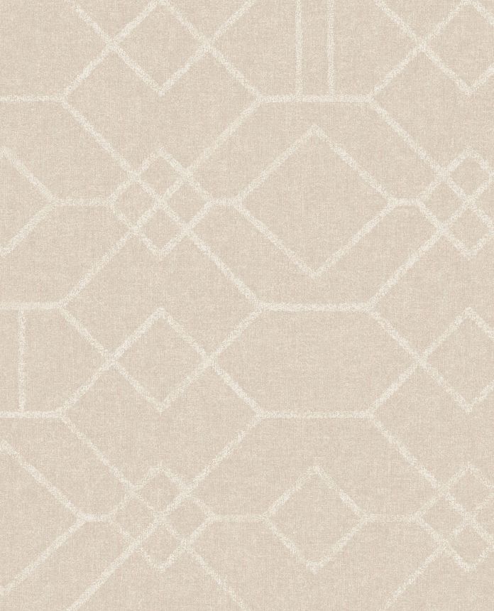 Gray-beige geometric wallpaper, 324011, Embrace, Eijffinger