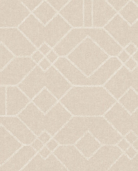 Gray-beige geometric wallpaper, 324011, Embrace, Eijffinger