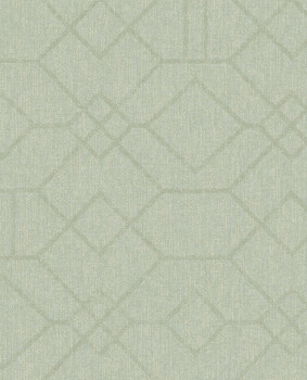 Green wallpaper with a geometric pattern, 324013, Embrace, Eijffinger