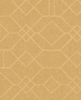 Ocher wallpaper with a geometric pattern, 324015, Embrace, Eijffinger