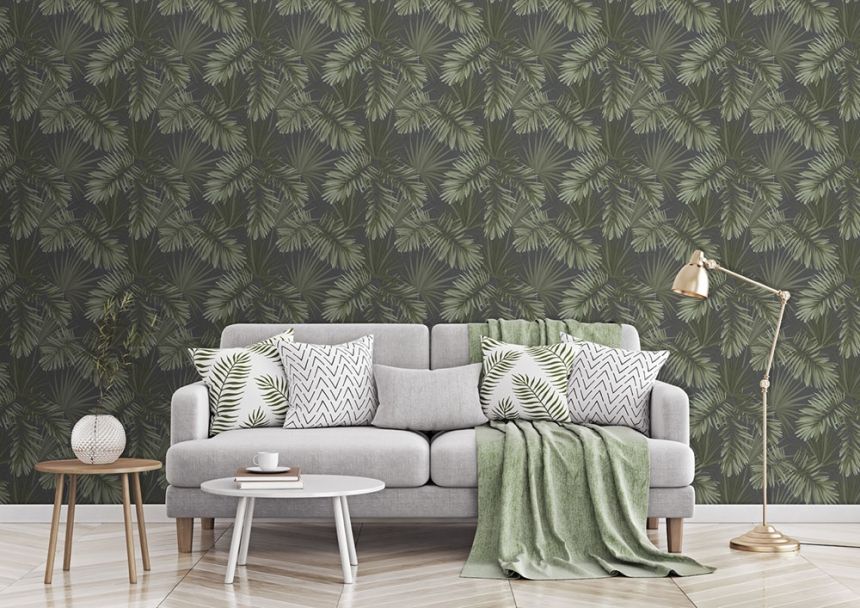 Luxury non-woven wallpaper Leaves EE22534, Essentials, Decoprint