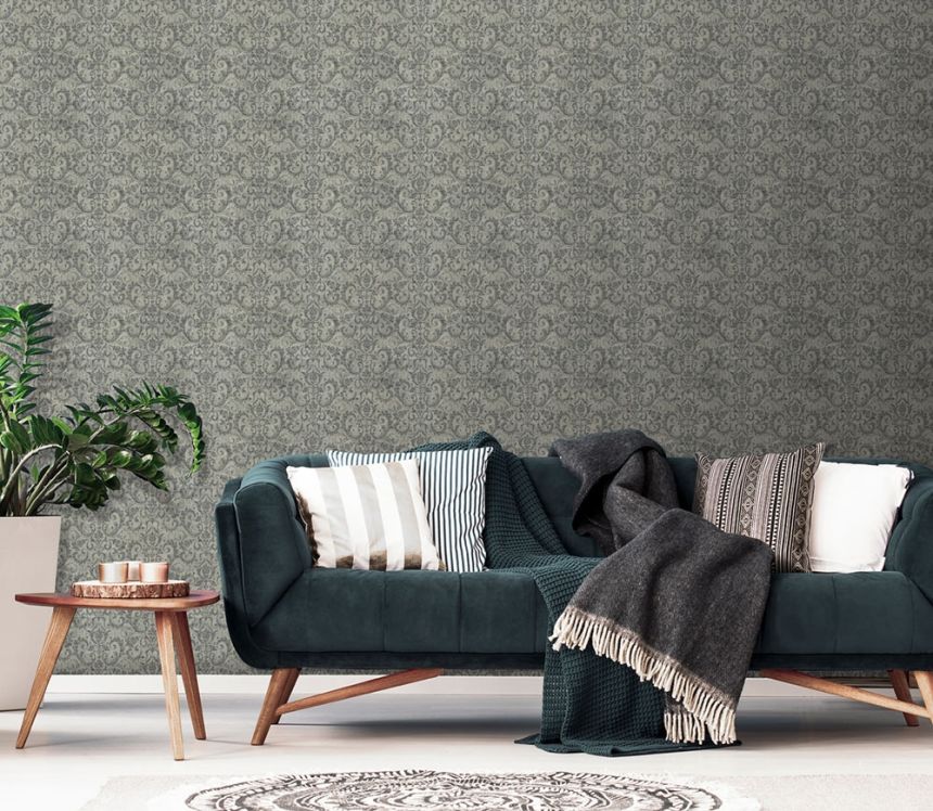 Luxury non-woven wallpaper EE22559, Damask, Essentials, Decoprint
