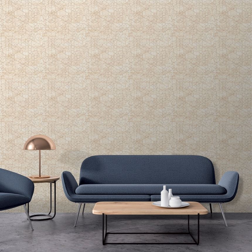 Luxury non-woven wallpaper EE22551, Geometric, Essentials, Decoprint
