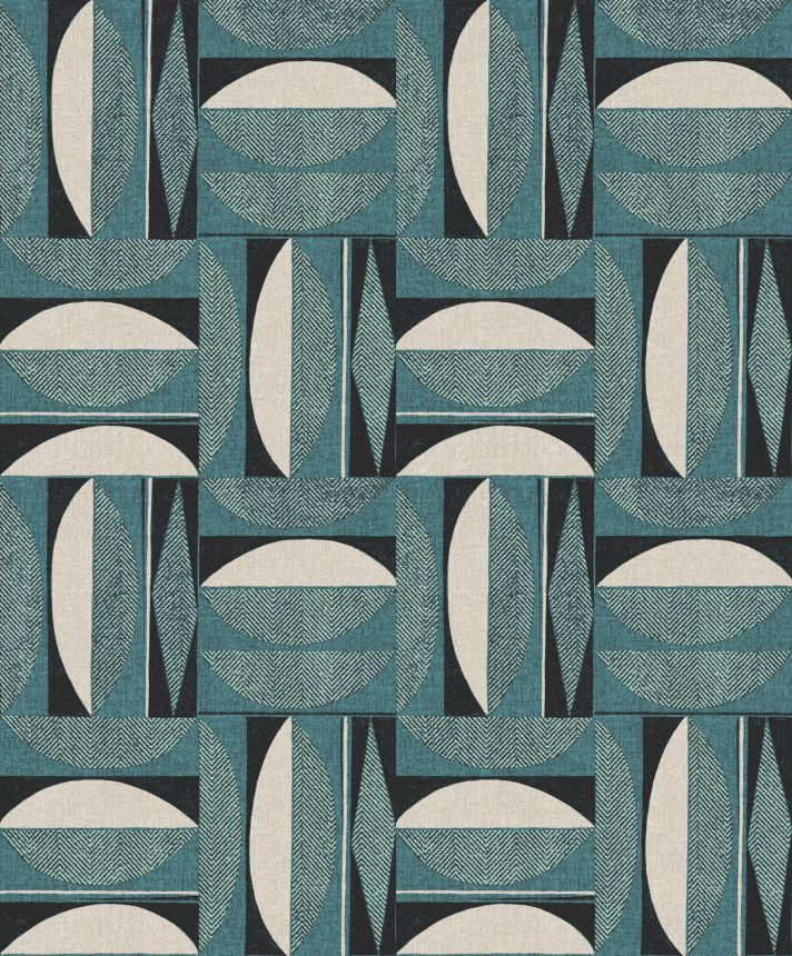 Retro wallpaper with geometric pattern,  ILA301, Aquila, Khroma by Masureel