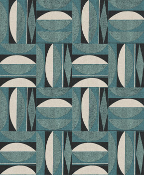 Retro wallpaper with geometric pattern,  ILA301, Aquila, Khroma by Masureel