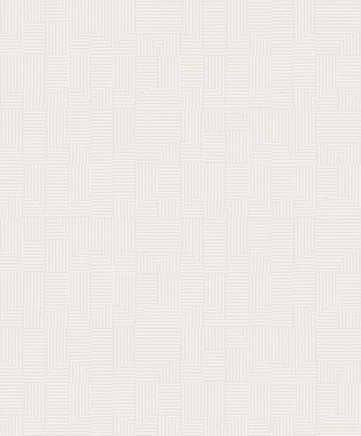 White geometric pattern wallpaper,  ILA402, Aquila, Khroma by Masureel