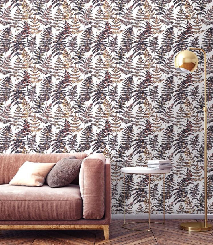 Luxury non-woven wallpaper, Fern leaves, EE22543, Fern, Essentials, Decoprint