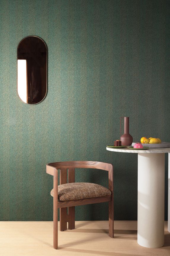 Non-woven wallpaper, imitation tweed striped fabric, ILA601, Aquila, Khroma by Masureel