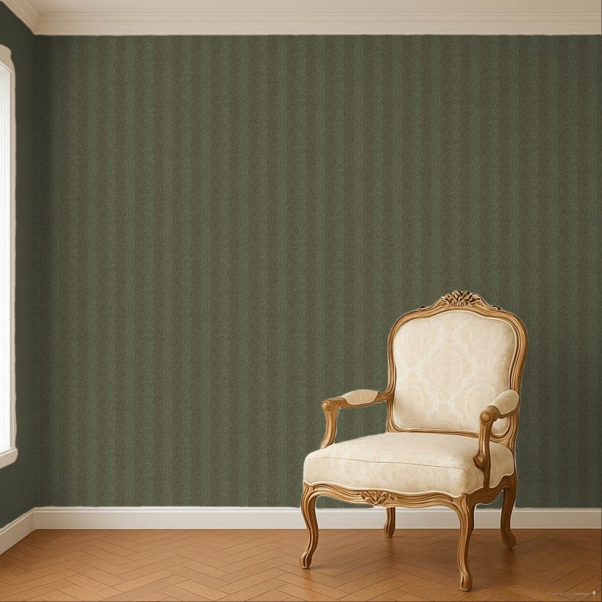 Non-woven wallpaper, imitation tweed striped fabric, ILA601, Aquila, Khroma by Masureel