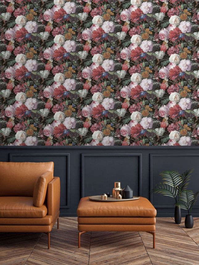 Luxury non-woven wallpaper EE22539, Flowers, Essentials, Decoprint