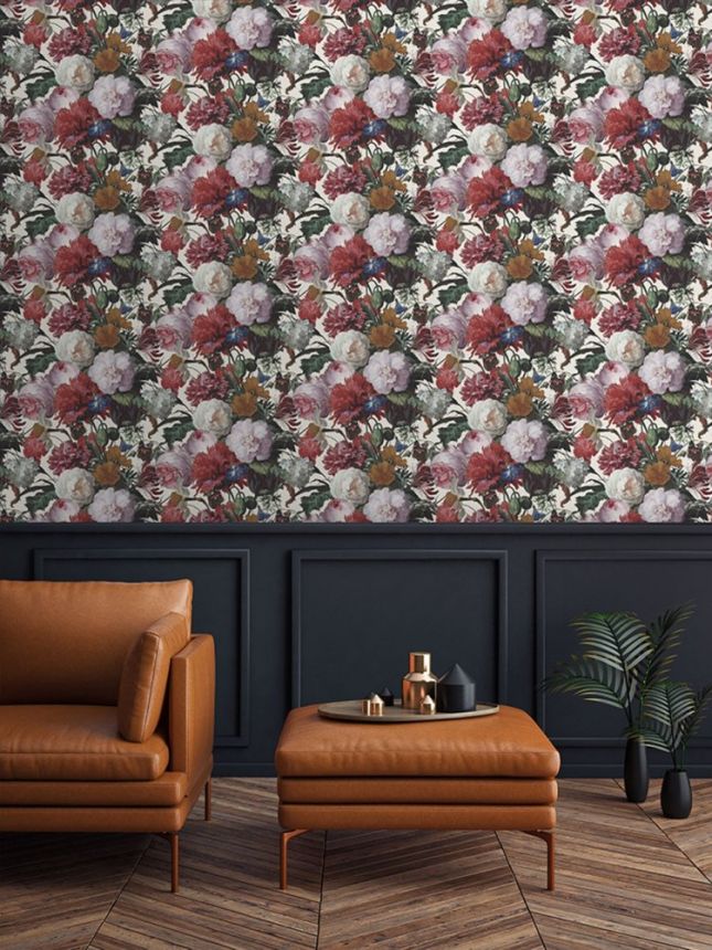 Luxury non-woven wallpaper EE22538, Flowers, FEssentials, Decoprint