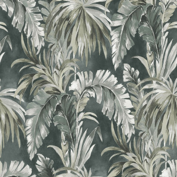 Luxury non-woven wallpaper Tropical Leaves EE22531, Essentials, Decoprint