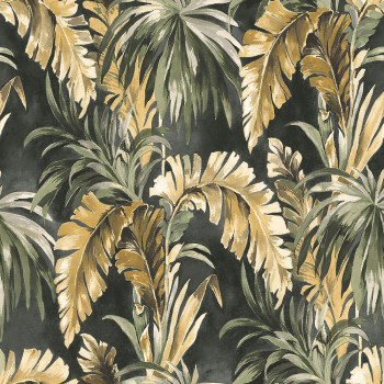 Luxury non-woven wallpaper Tropical Leaves EE22530, Essentials, Decoprint