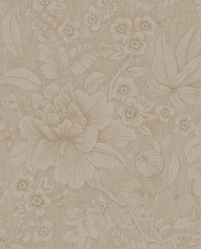 Beige wallpaper with floral pattern, 333100 Pip Studio 6, Eijffinger
