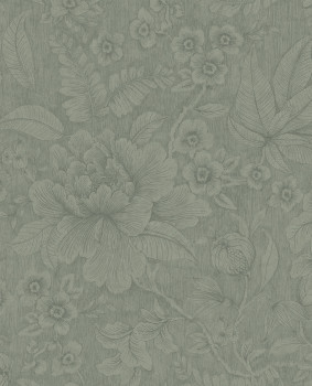 Green floral wallpaper, 333101 Pip Studio 6, Eijffinger