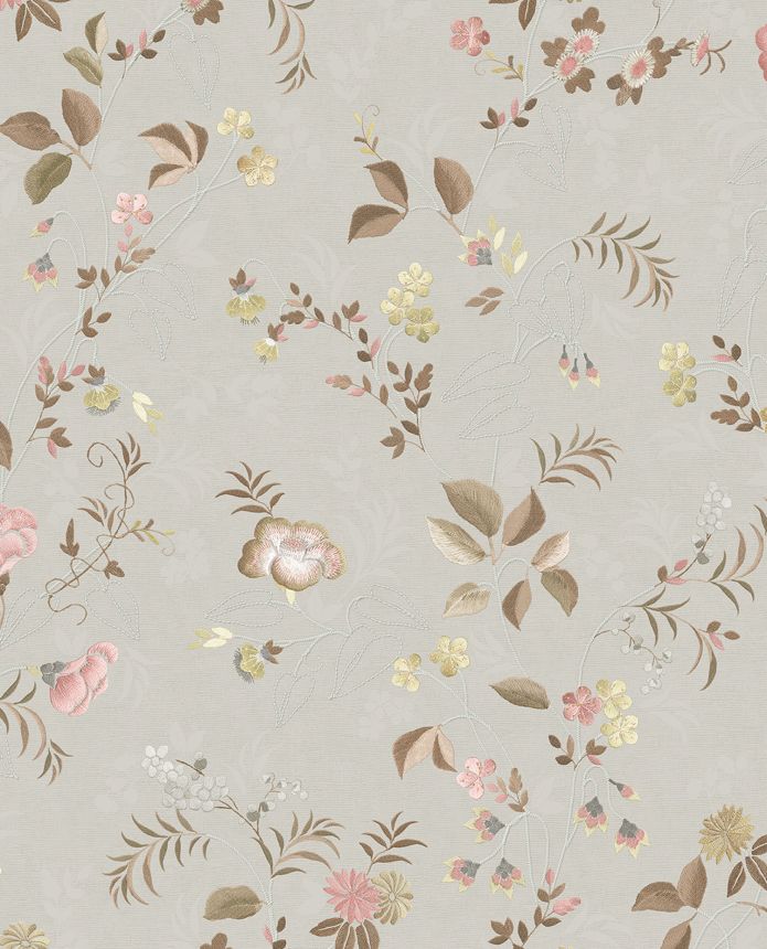 Beige floral wallpaper, 333130 Pip Studio 6, Eijffinger