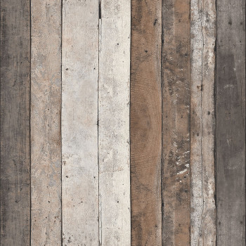 Luxury non-woven wallpaper Wood EE22570, Distressed Wood, Essentials, Decoprint