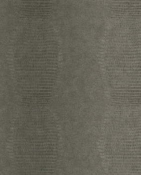 Green non-woven wallpaper, imitation animal skin, 333237, Unify, Eijffinger