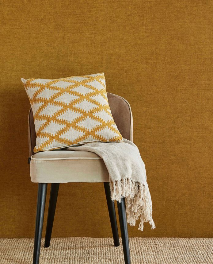 Green-brown non-woven wallpaper, fabric imitation, 333242, Unify, Eijffinger