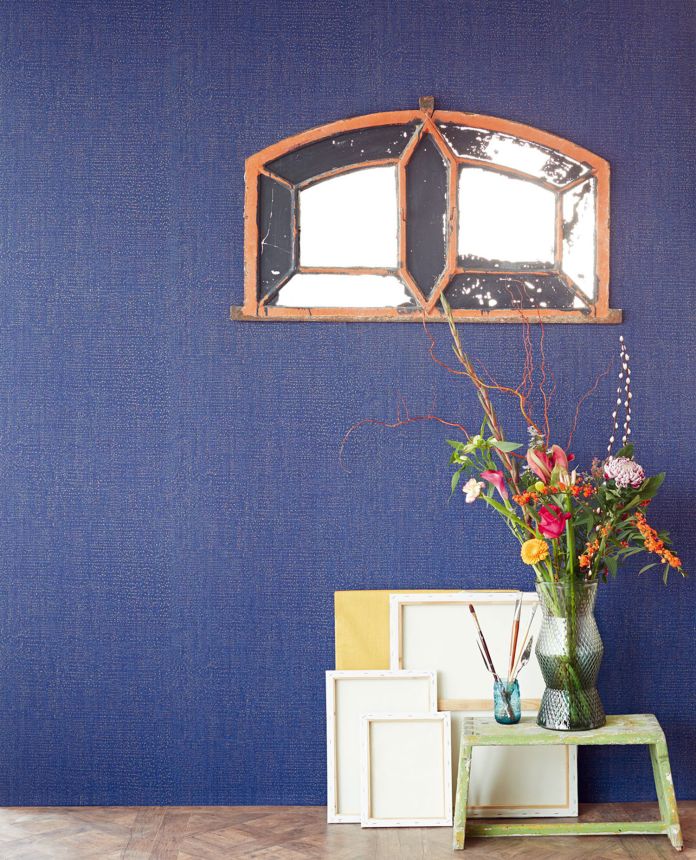 Blue-gold non-woven wallpaper, 333265, Unify, Eijffinger