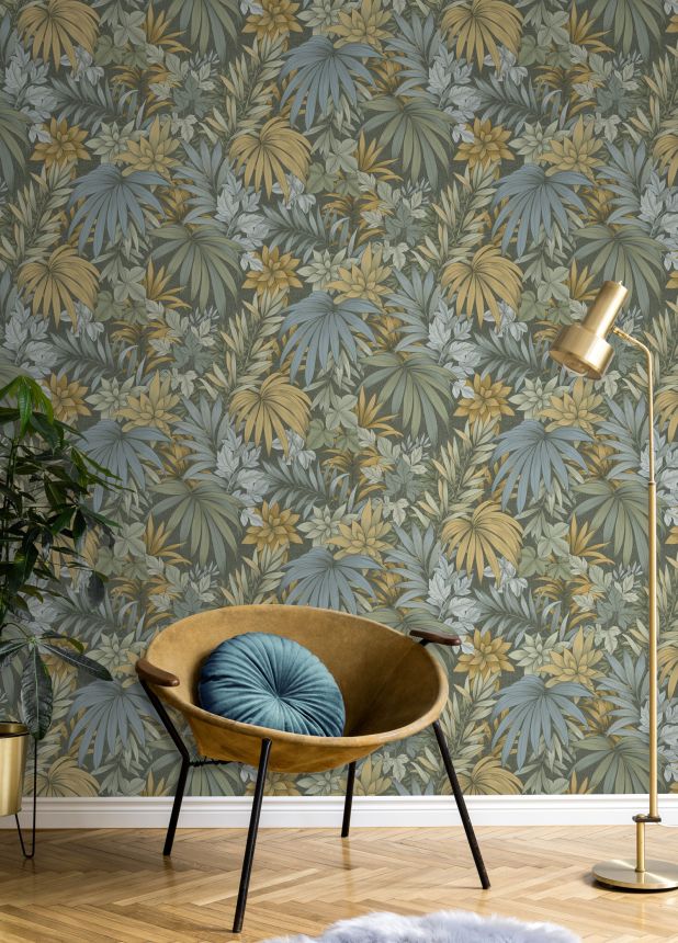Wallpaper, jungle, leaves, AL26242, Allure, Decoprint