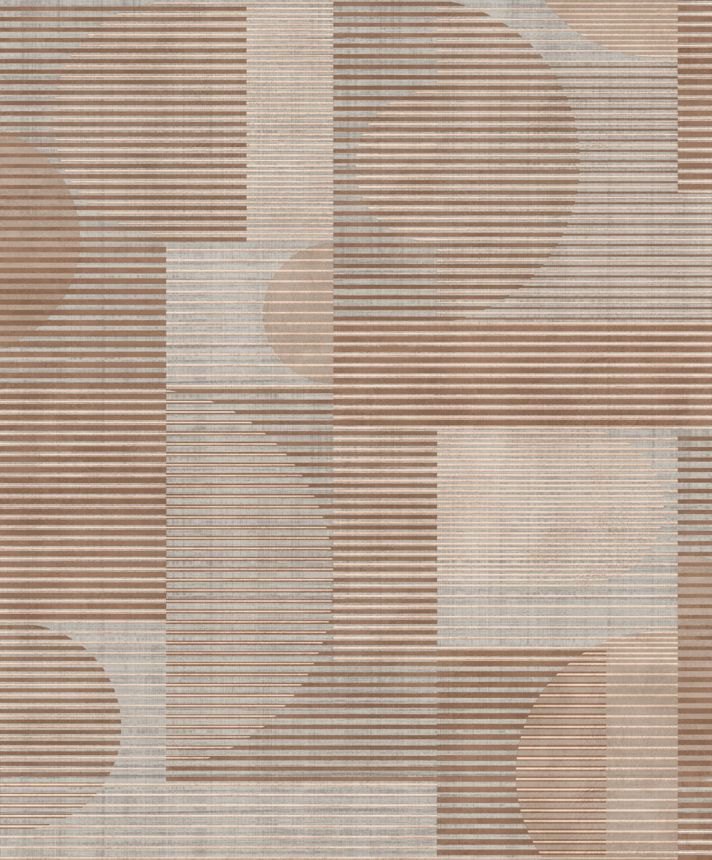 Gray-brown geometric wallpaper, AL26282, Allure, Decoprint