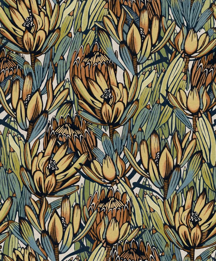 Floral non-woven wallpaper, BA26031, Brazil, Decoprint