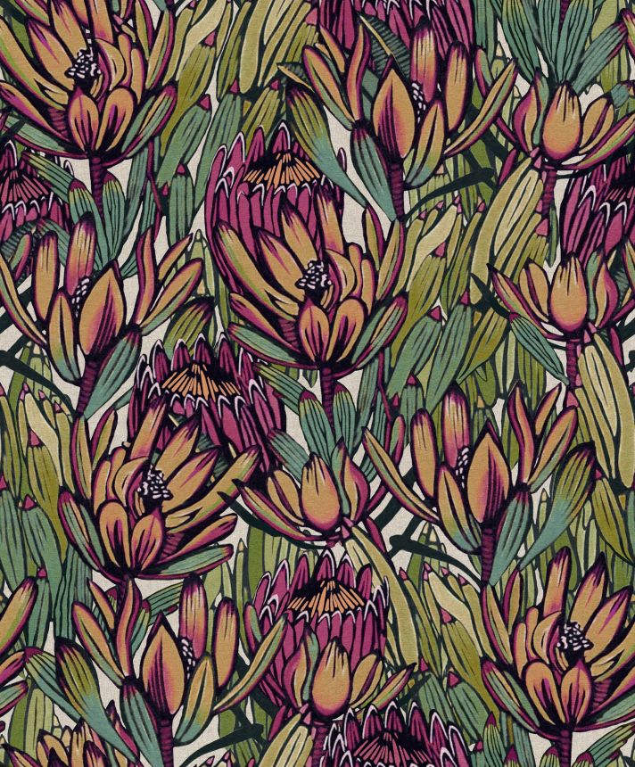 Floral non-woven wallpaper, BA26033, Brazil, Decoprint