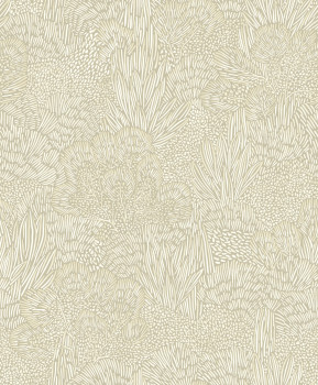 Gray-beige wallpaper, landscape, trees, BA26060, Brazil, Decoprint